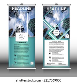 Unique Abstract Vector EPS 10 Design Template for Rollup banner, Brochure, Business, Presentation, Poster, Website, Portfolio, Magazine, Cover Page, x-banner, exhibition display.