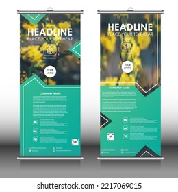 Unique Abstract Vector EPS 10 Design Template for Rollup banner, Brochure, Business, Presentation, Poster, Website, Portfolio, Magazine, Cover Page, x-banner, exhibition display.