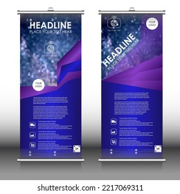 Unique Abstract Vector EPS 10 Design Template for Rollup banner, Brochure, Business, Presentation, Poster, Website, Portfolio, Magazine, Cover Page, x-banner, exhibition display.