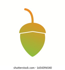 Einzigartiges Symbol für Acorn-Vektorillustration