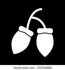 Einzigartiges Acorns-Vektorillustration-Symbol