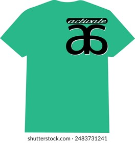 una camiseta única y activa , camiseta activa para hombre y mujer
