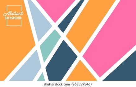 Unique and aesthetic colorful abstract vector background