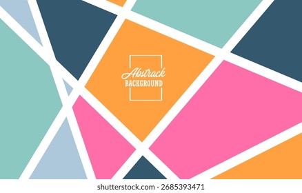 Unique and aesthetic colorful abstract vector background