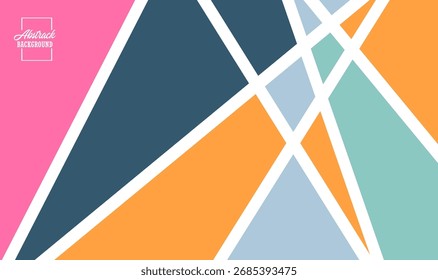 Unique and aesthetic colorful abstract vector background