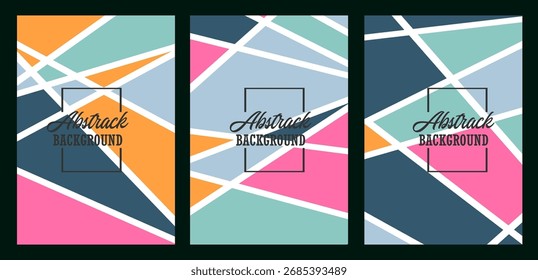 Unique and aesthetic colorful abstract vector background
