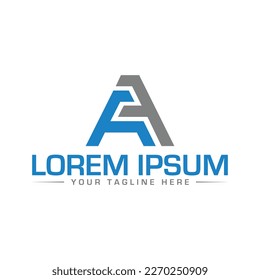 Diseño único de logotipo de carta AF