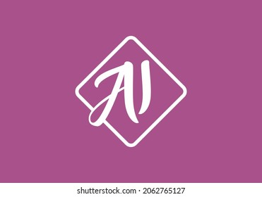 Letra inicial AI única Diseño alfabético