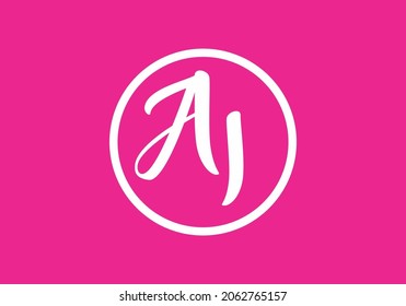 Unique AI initial letter Alphabet design