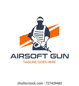 Unique Air Soft Gun Logo