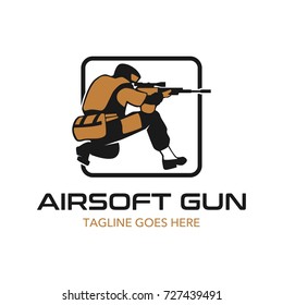 Unique Air Soft Gun Logo