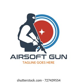 Unique Air Soft Gun Logo Stock Vector (Royalty Free) 727439554 ...