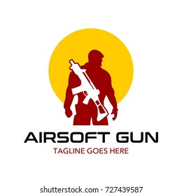 Unique Air Soft Gun Logo