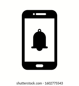 Unique Alaram Ringing Vector Glyph Icon