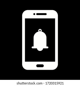 Unique Alarm Ringing Vector Glyph Icon
