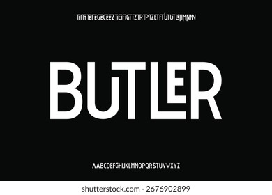 Unique alphabet font vector design suitable for headline, poster, logo, magazine and many more