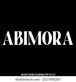 tipografía de Vector de fuente de alfabeto único