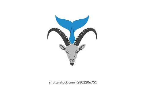 Unique animal fusion icon for creative modern brand identity.