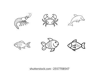 Unique Animal Icons High Quality Vector Illustrations.