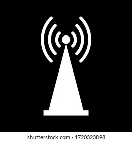Einzigartiges Vektorsymbol der Antenne