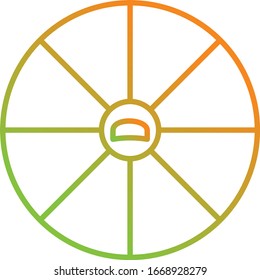 Icono único de la línea del vector de Apple