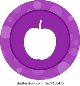 Einzigartiges Symbol für die Vektorillustration von Apple
