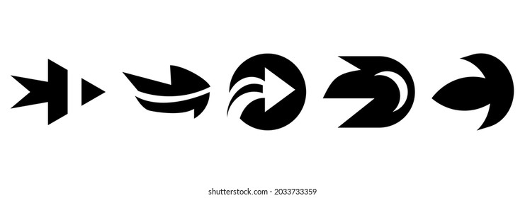 Unique arrow vectors, arrow icons, arrow set.