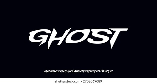 Unique art font uppercase simple experimental