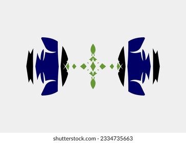 Unique art motifs with whimsical patterns
