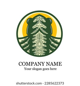 Unique art vector logo design