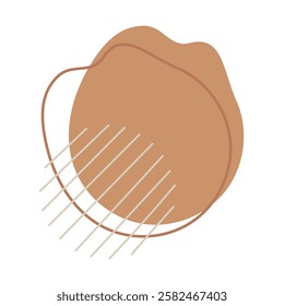 Unique artistic abstract shape boho aesthetic