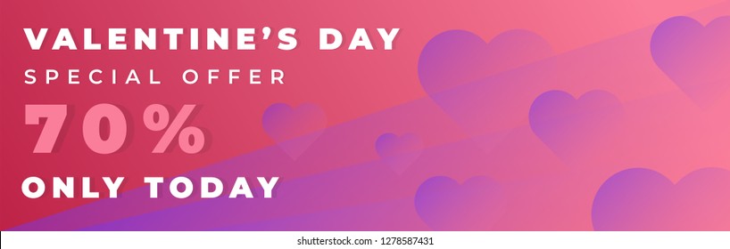 Unique artistic modern fluid gradient illustration of heart love valentines sale. Wallpaper, flyer, invitation, poster, brochure, voucher, banner, leaflet theme shapes composition concept