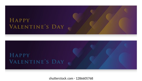 Unique artistic modern gradient illustration of heart love icon valentines sale. Wallpaper, flyer, invitation, poster, brochure, voucher, banner, leaflet theme shapes composition dark purple concept