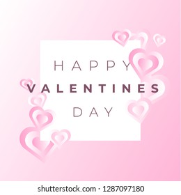Unique artistic modern gradient illustration of heart love icon valentines sale. Wallpaper, flyer, invitation, poster, brochure, voucher, banner, leaflet theme shapes composition light color concept