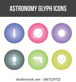 Einzigartiges Astronomie-Vektorsymbol