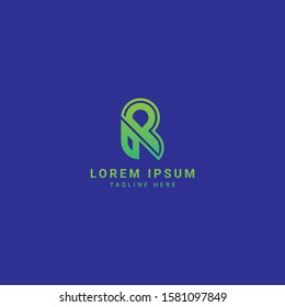 Unique attractive creative modern connected technological PR RP P R initial based letter icon logo design template