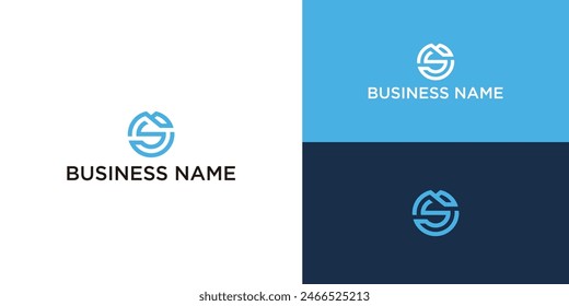 Unique attractive creative modern letter ms logo design