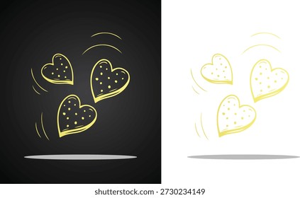 A unique and attractive donut stick bread vector logo image that looks very delicious in bright gold with a transparent, black and white background, for logo, branding, design and many other purposes.