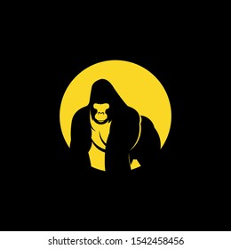 Unique and attractive gorilla logo. The logo is suitable for the clothing industry, outdoor, nature tourism and so on.