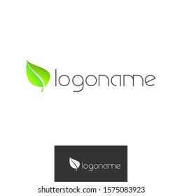 Unique and attractive leaf and stem Image graphic icon  logo design abstract concept vector stock. Can be used as symbols related to nature or plant.