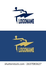 A unique and attractive logo with a rough line style, combining the symbols of a flag and an eagle.