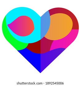 vector de amor único y atractivo para la plantilla de tarjeta de saludo de Valentain