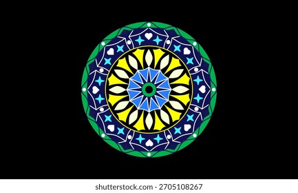 Diseño de fondo de mandala atractivo único