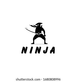 Unique and attractive ninja logo.