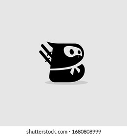 Unique and attractive ninja logo.