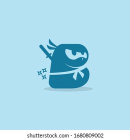 Unique and attractive ninja logo.