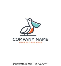 Unique and attractive pelicans logo.