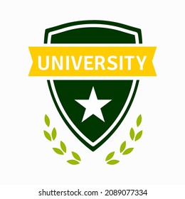 Unique and attractive university simple logo