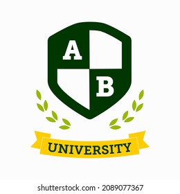 Unique and attractive university simple logo