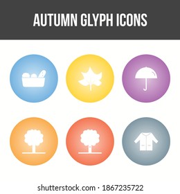 Unique Autumn Vector Icon Set